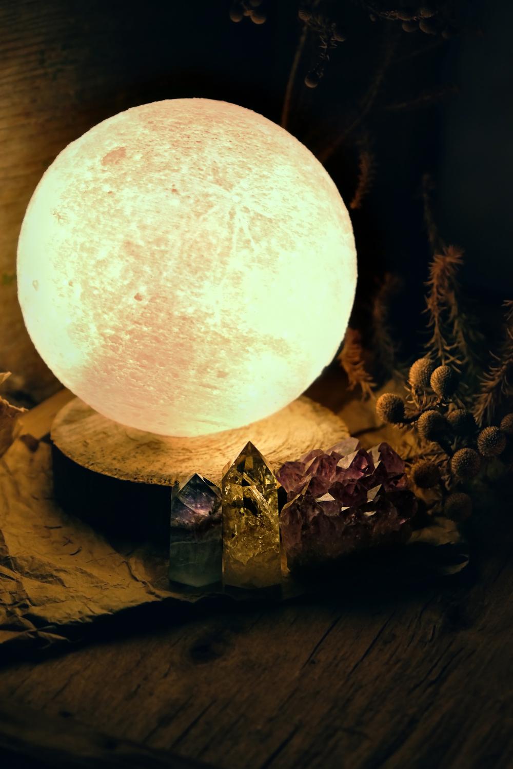 Charging Crystals Under the Full Moon